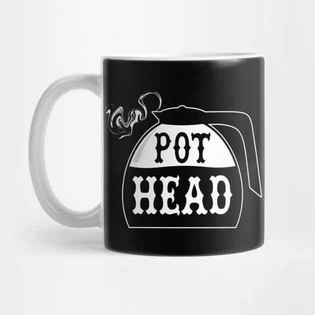 Steaming Hot Coffee Pot Head by INpressMerch